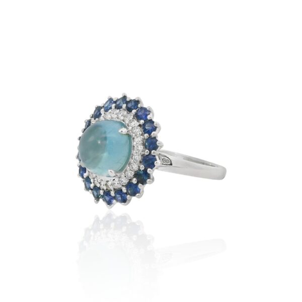 Aquamarine & Sapphire Ring - Image 3