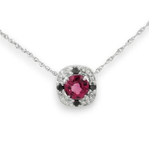 spinel halo pendant